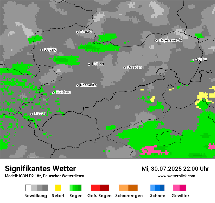 Modellkarten Signifikantes Wetter