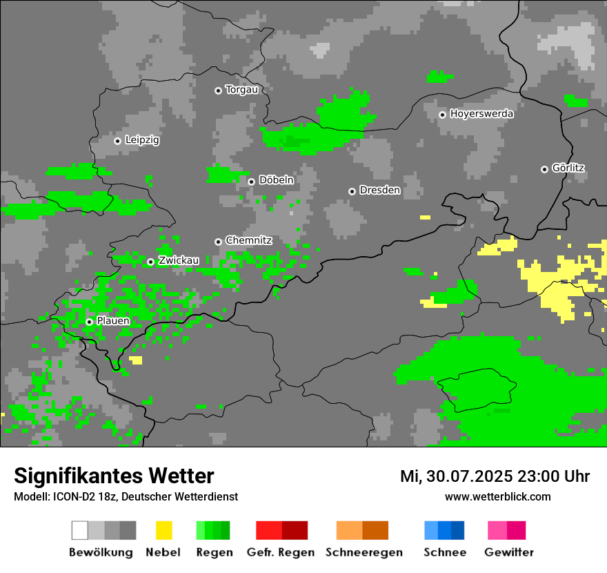 Modellkarten Signifikantes Wetter