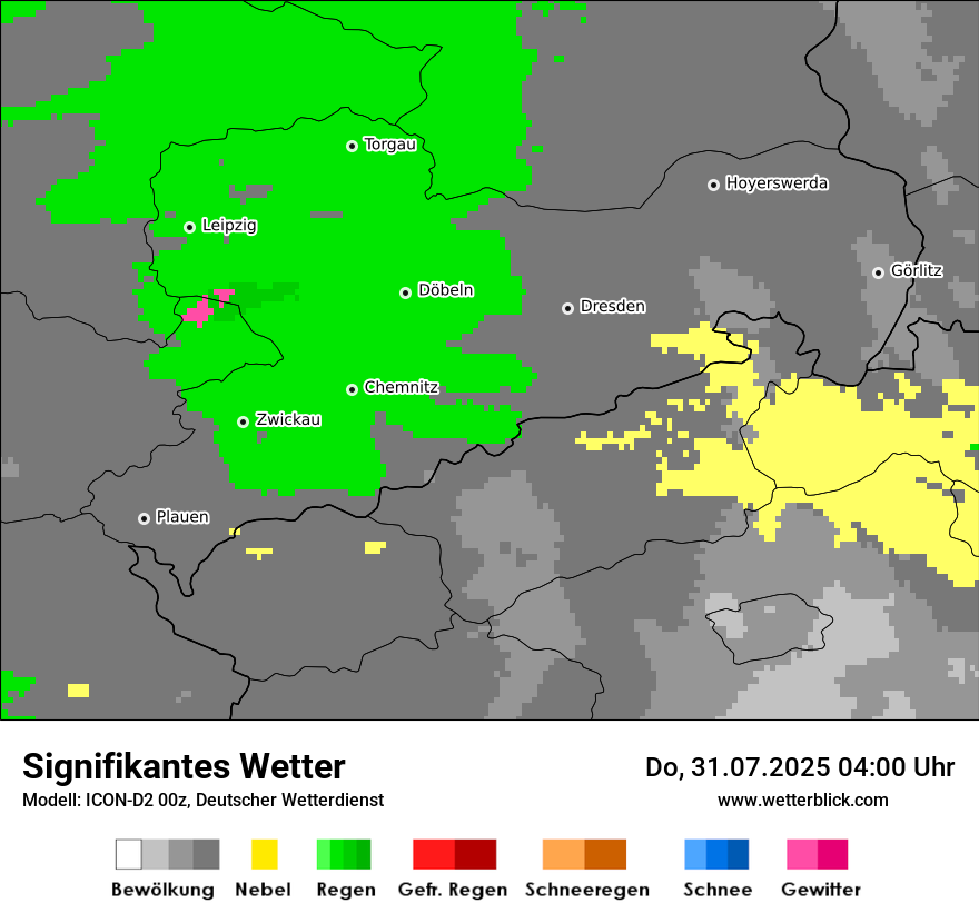 Modellkarten Signifikantes Wetter