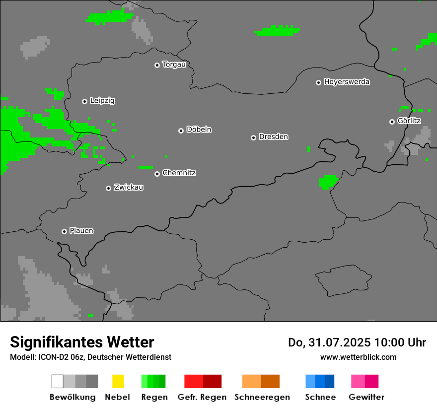 Modellkarten Signifikantes Wetter