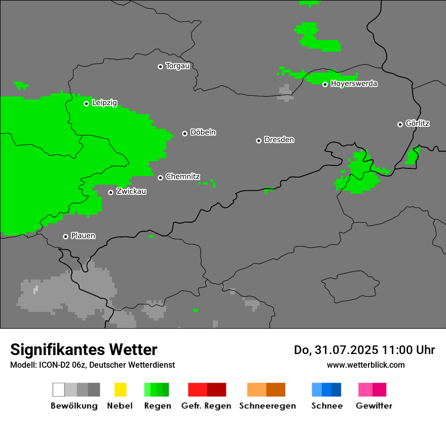 Modellkarten Signifikantes Wetter