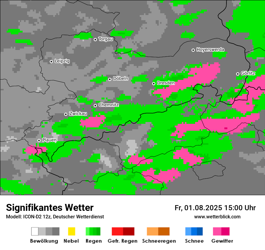 Modellkarten Signifikantes Wetter