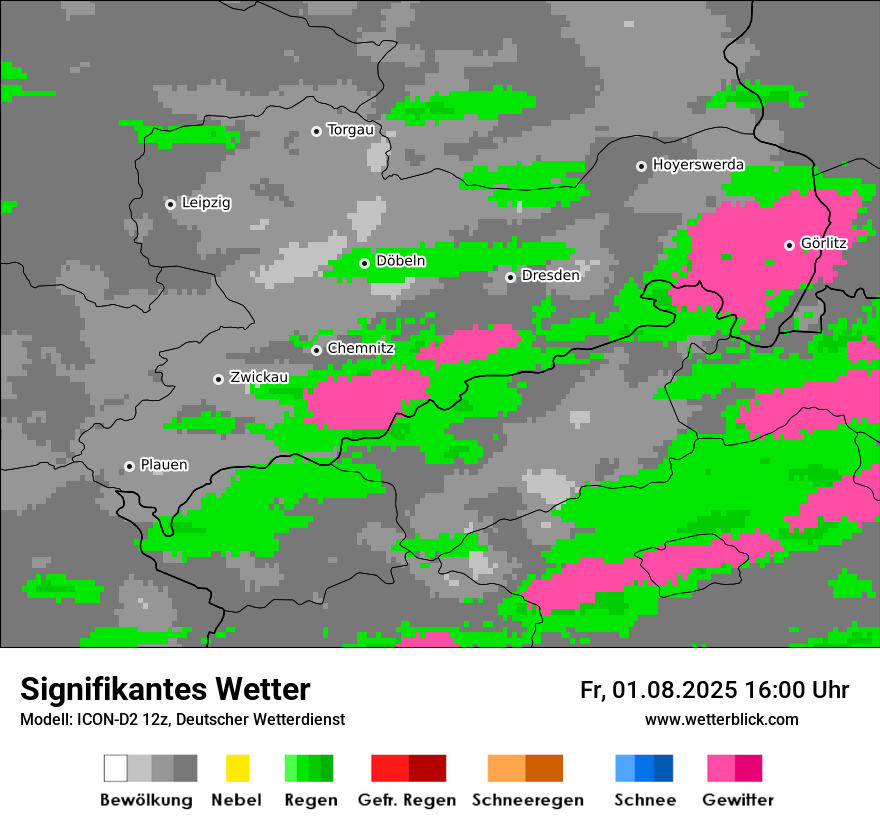 Modellkarten Signifikantes Wetter
