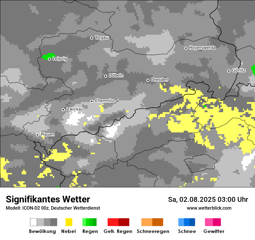 Modellkarten Signifikantes Wetter