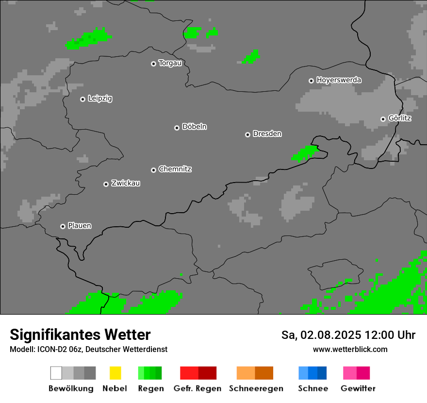 Modellkarten Signifikantes Wetter