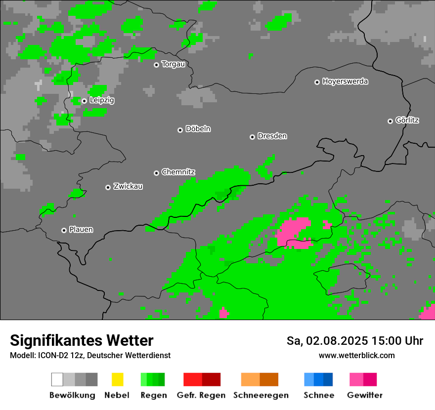 Modellkarten Signifikantes Wetter