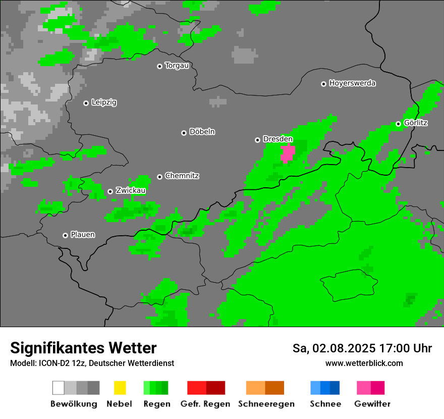 Modellkarten Signifikantes Wetter