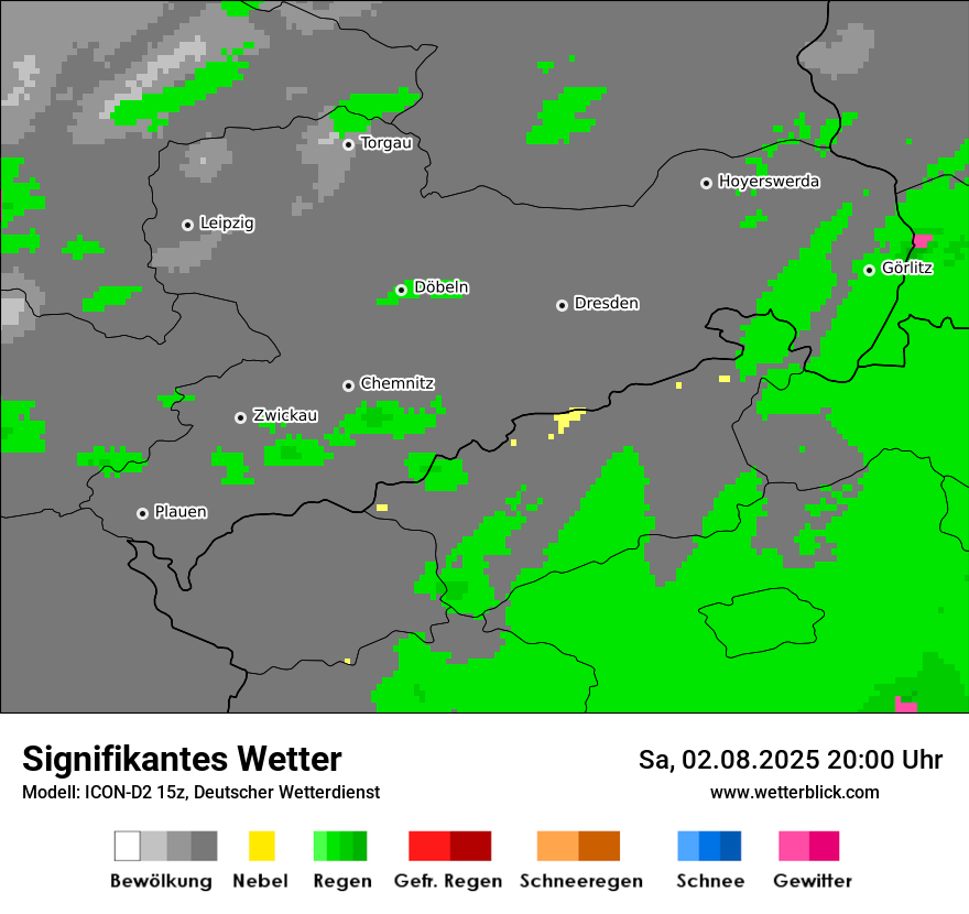 Modellkarten Signifikantes Wetter