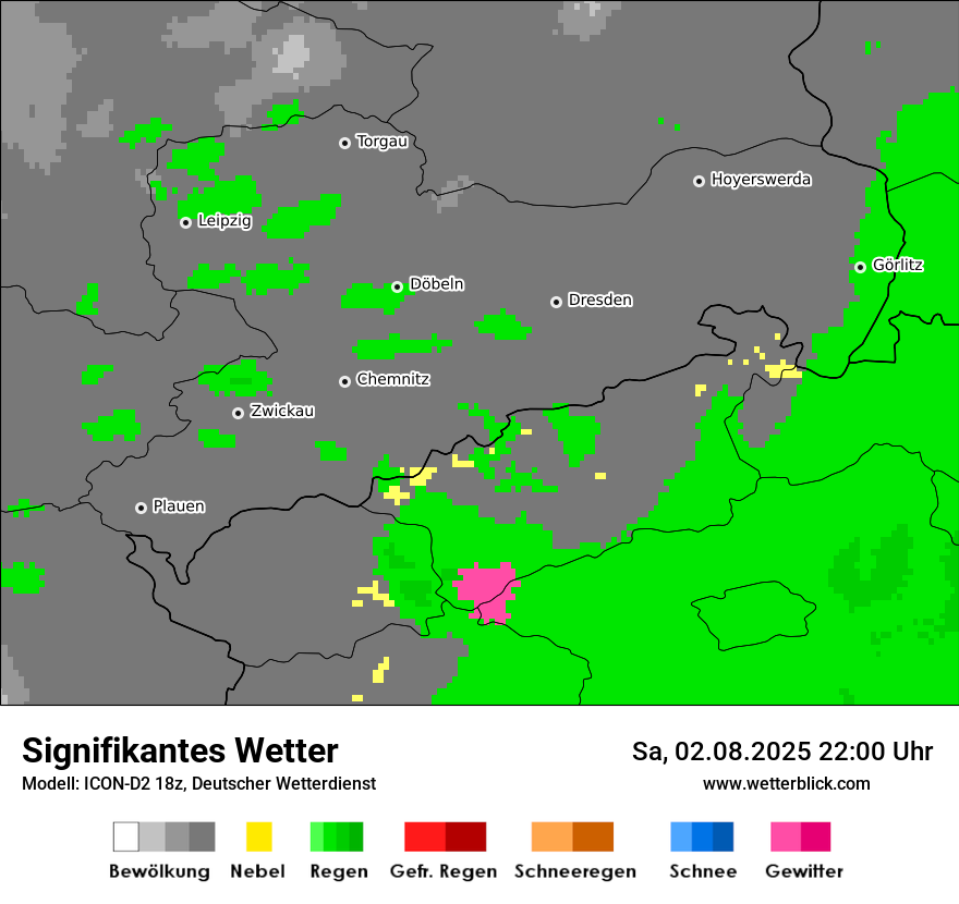 Modellkarten Signifikantes Wetter