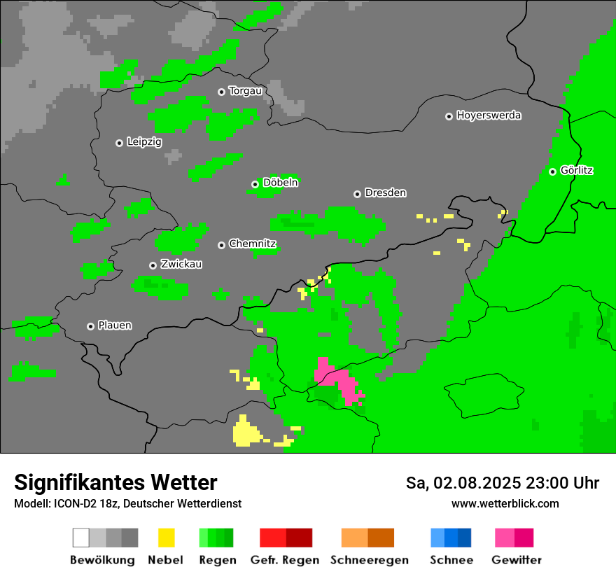 Modellkarten Signifikantes Wetter
