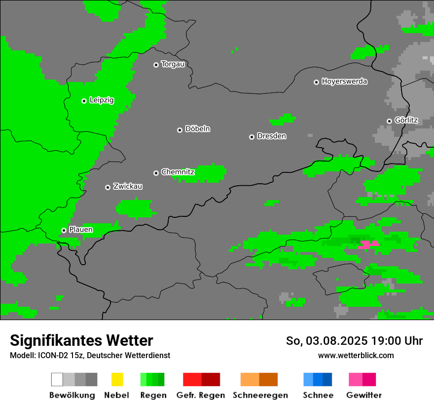 Modellkarten Signifikantes Wetter