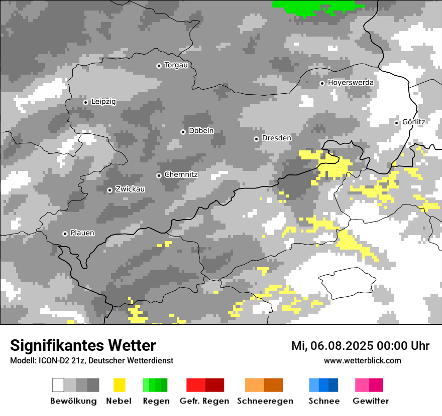 Modellkarten Signifikantes Wetter