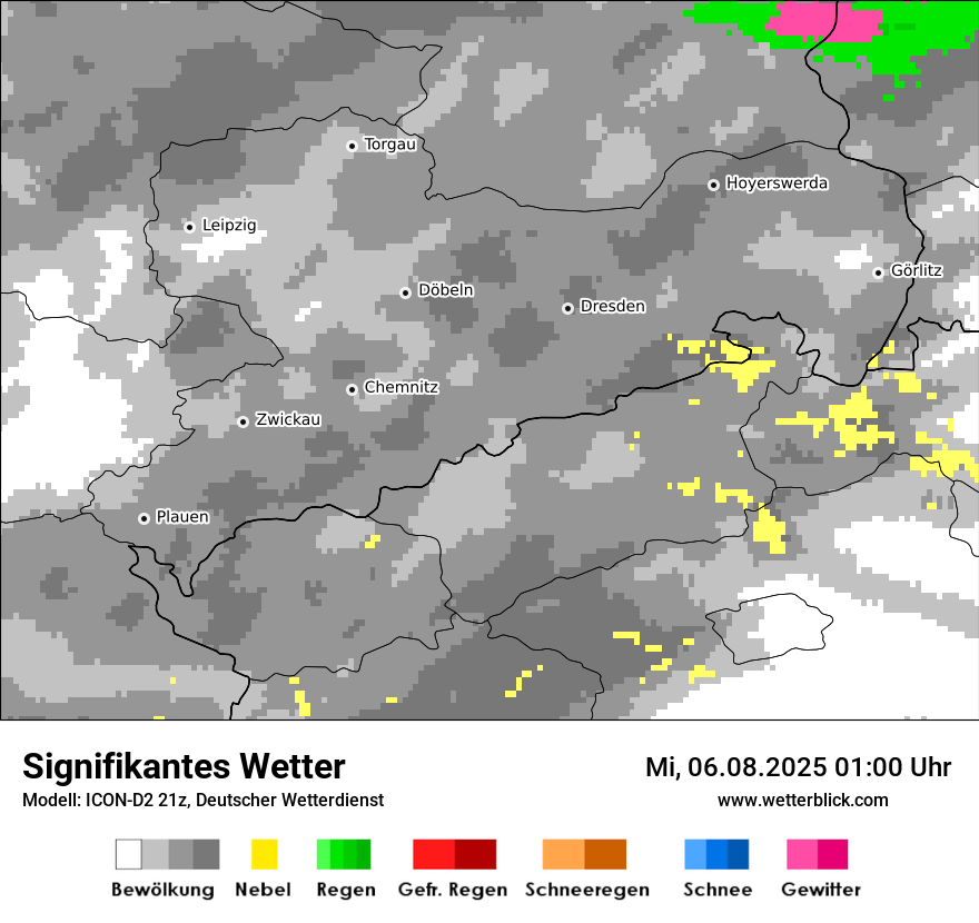 Modellkarten Signifikantes Wetter