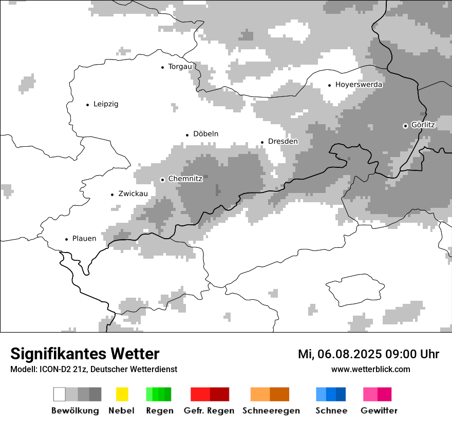 Modellkarten Signifikantes Wetter