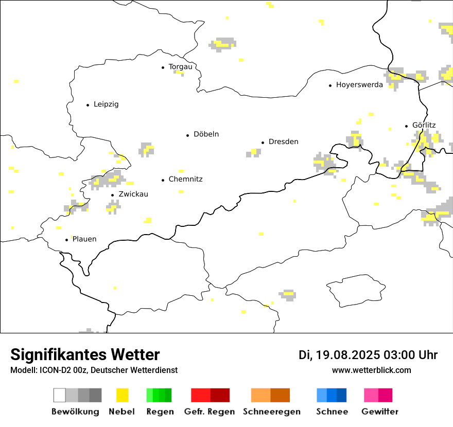 Modellkarten Signifikantes Wetter