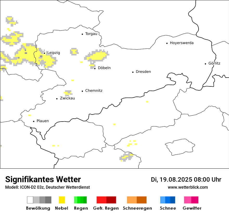 Modellkarten Signifikantes Wetter