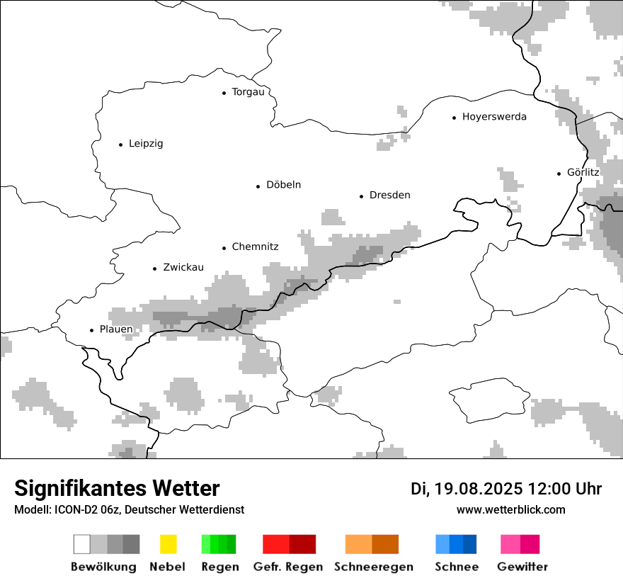Modellkarten Signifikantes Wetter