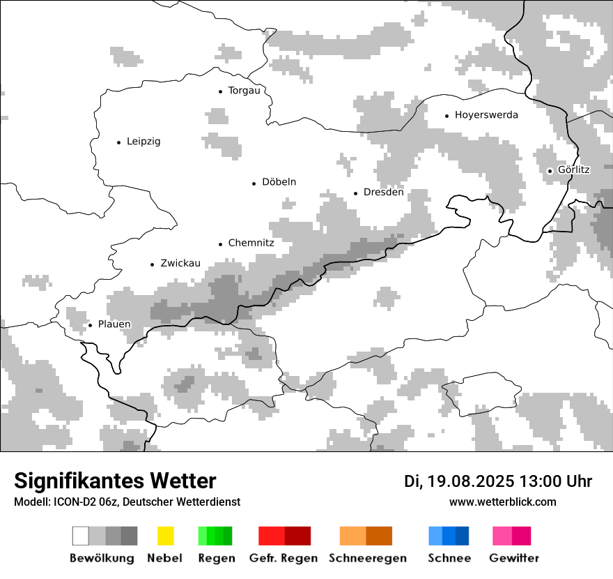 Modellkarten Signifikantes Wetter