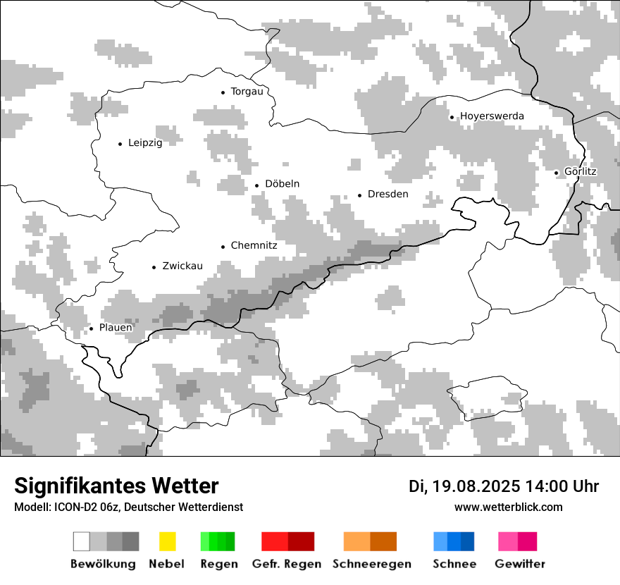 Modellkarten Signifikantes Wetter