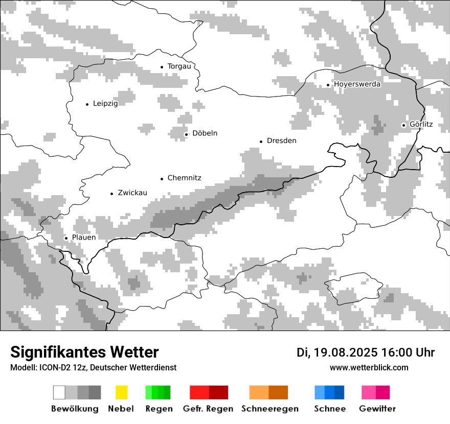 Modellkarten Signifikantes Wetter