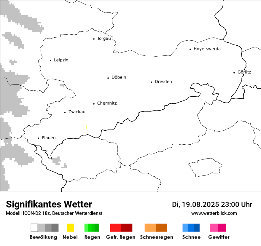 Modellkarten Signifikantes Wetter