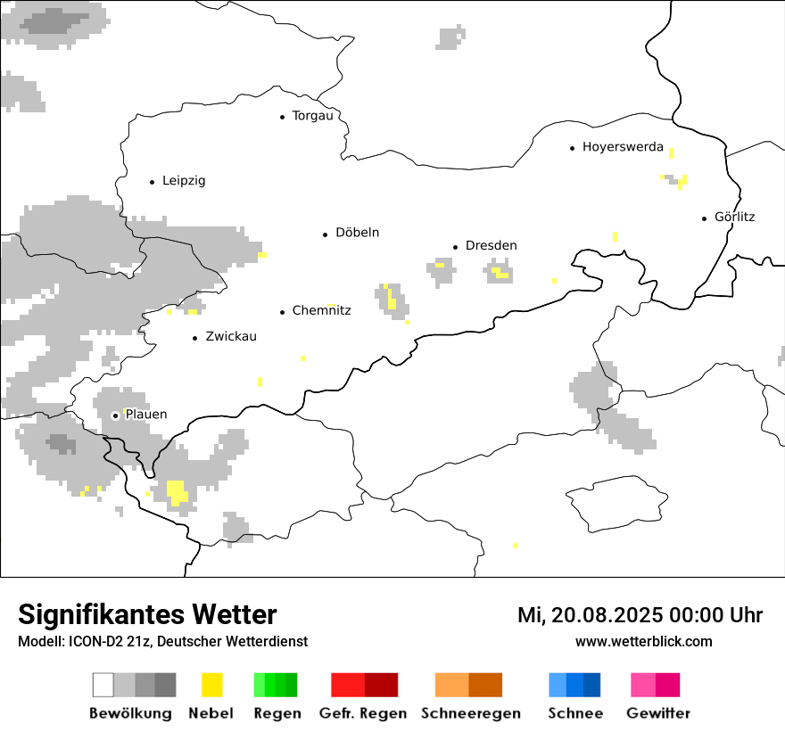 Modellkarten Signifikantes Wetter