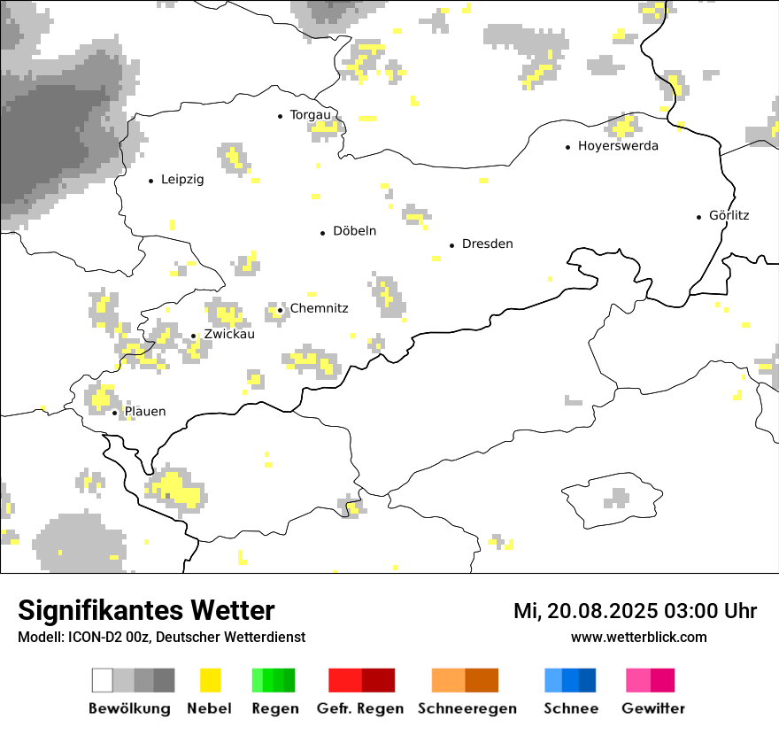 Modellkarten Signifikantes Wetter