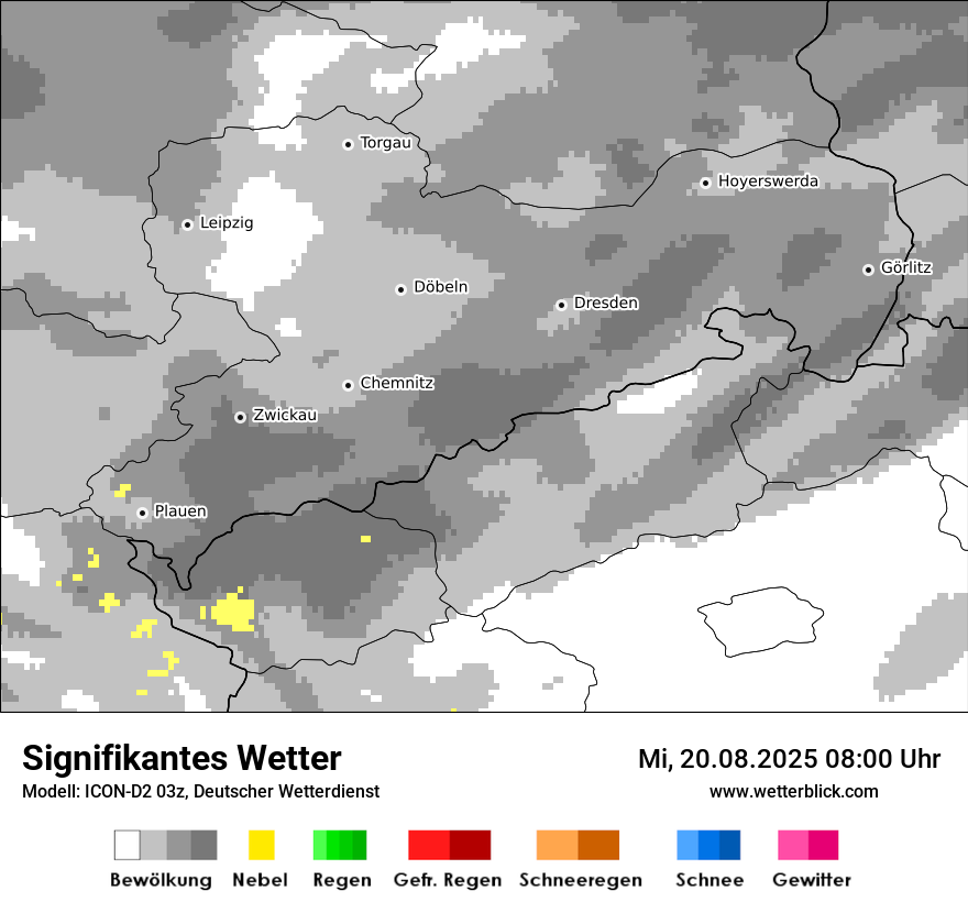 Modellkarten Signifikantes Wetter