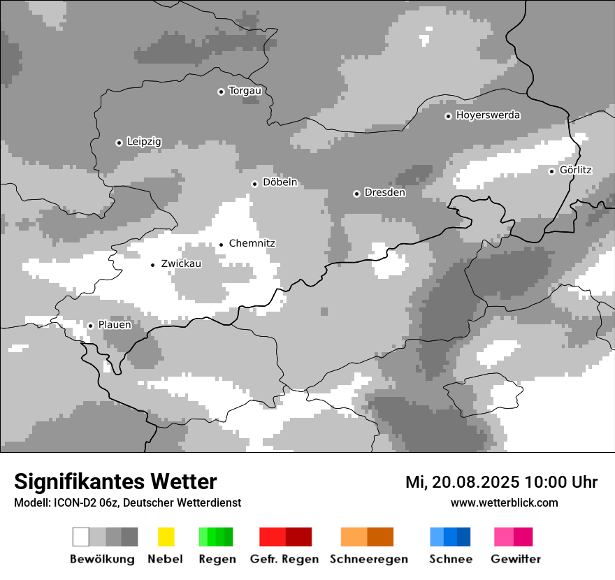 Modellkarten Signifikantes Wetter