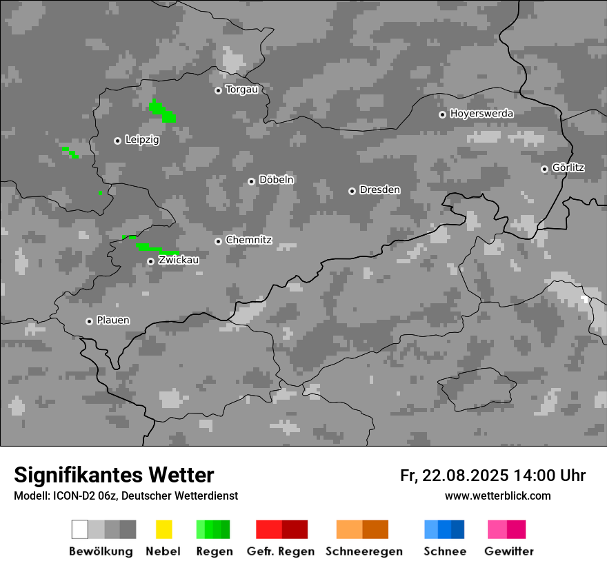 Modellkarten Signifikantes Wetter