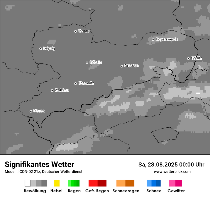 Modellkarten Signifikantes Wetter