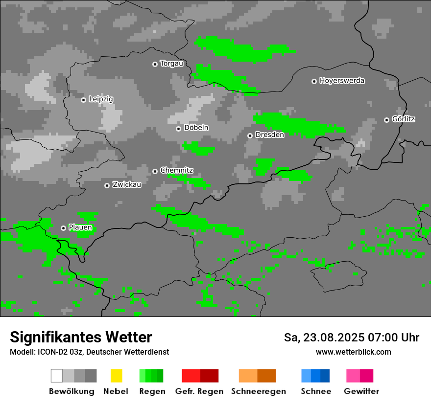 Modellkarten Signifikantes Wetter