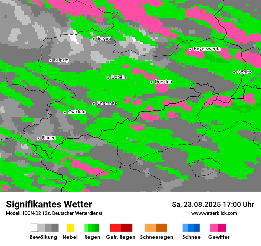 Modellkarten Signifikantes Wetter