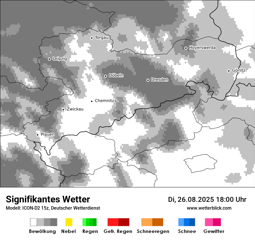 Modellkarten Signifikantes Wetter