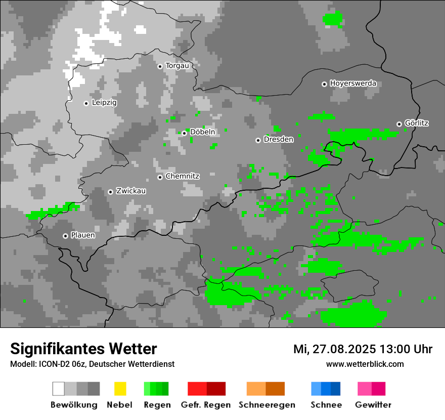 Modellkarten Signifikantes Wetter