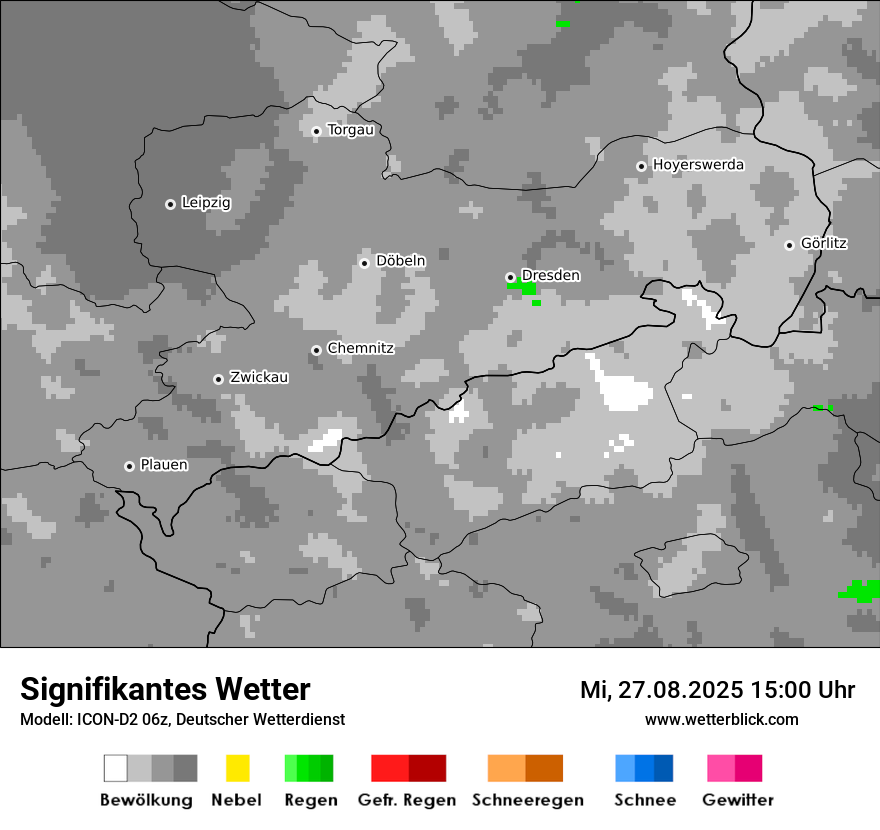 Modellkarten Signifikantes Wetter