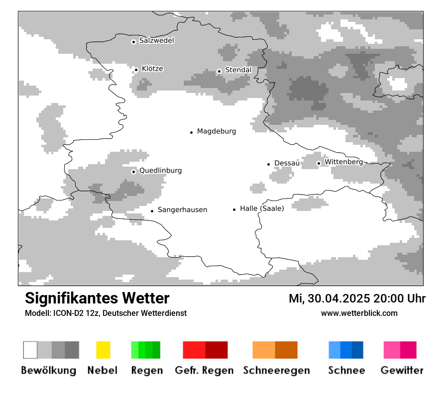 Modellkarten Signifikantes Wetter