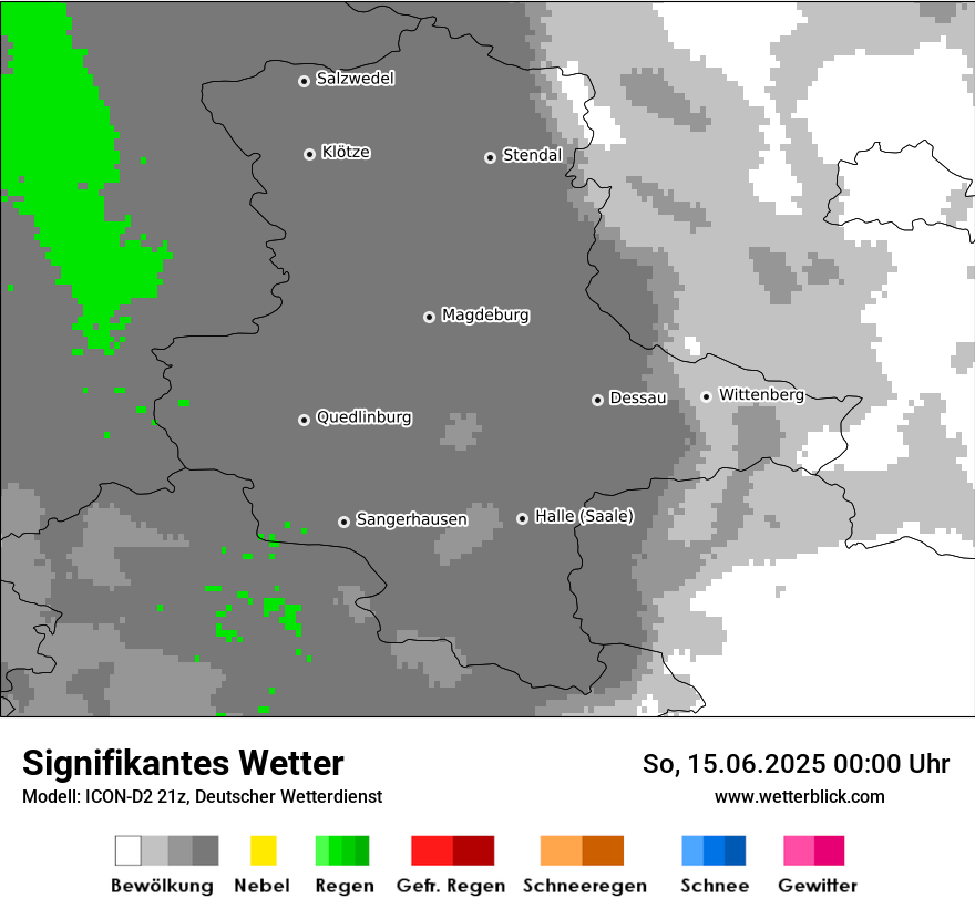 Modellkarten Signifikantes Wetter