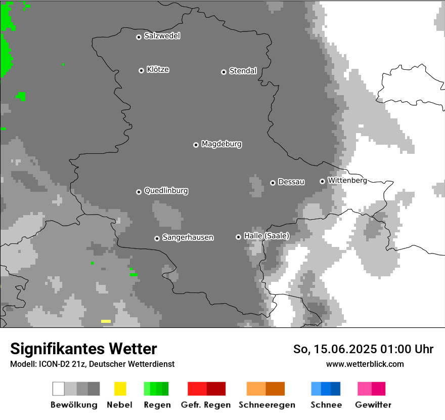 Modellkarten Signifikantes Wetter