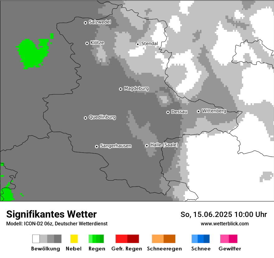 Modellkarten Signifikantes Wetter