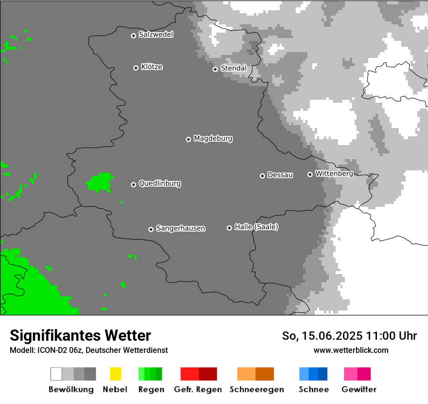 Modellkarten Signifikantes Wetter