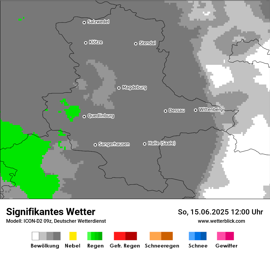 Modellkarten Signifikantes Wetter