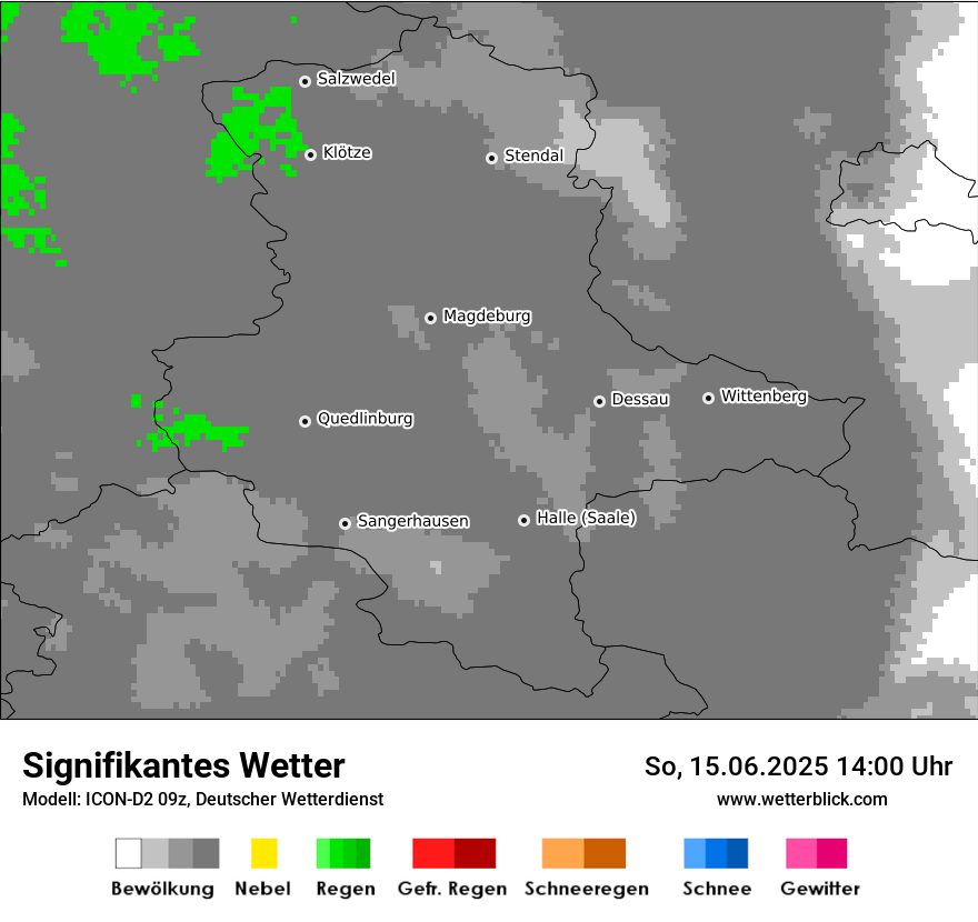 Modellkarten Signifikantes Wetter