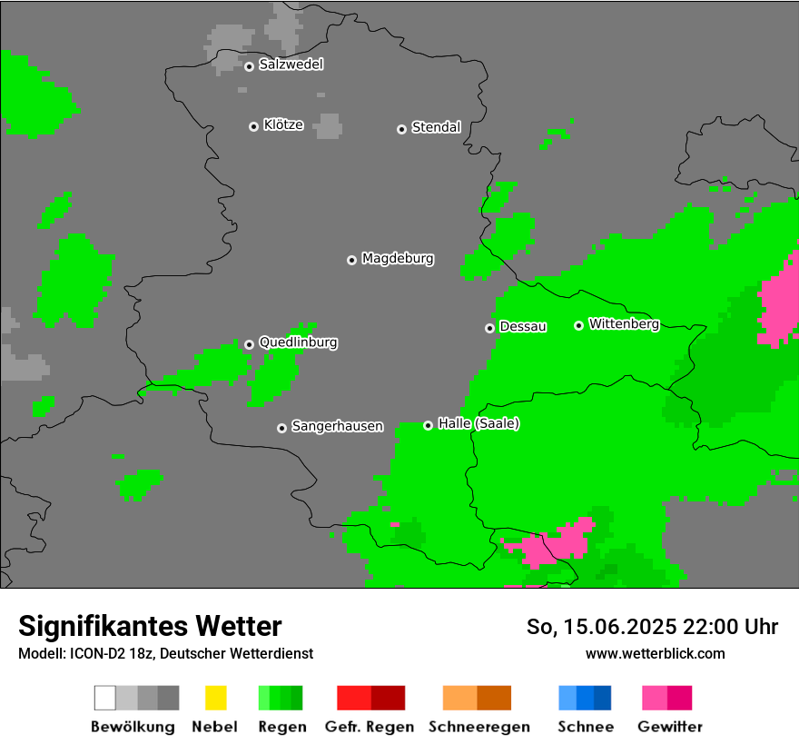 Modellkarten Signifikantes Wetter