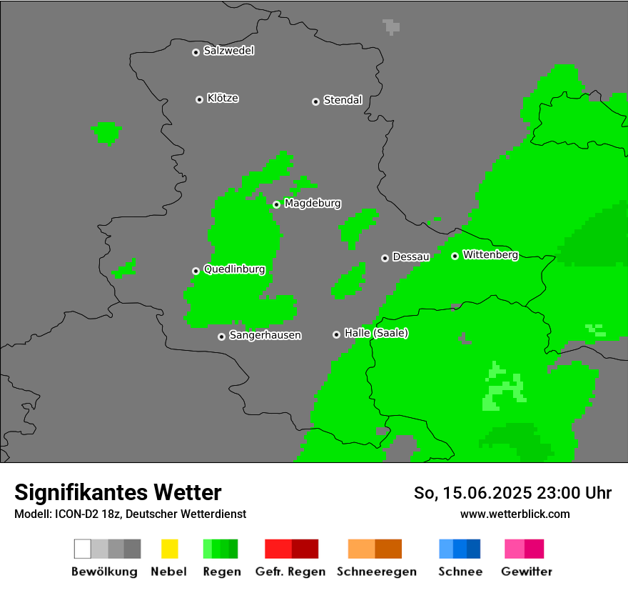 Modellkarten Signifikantes Wetter