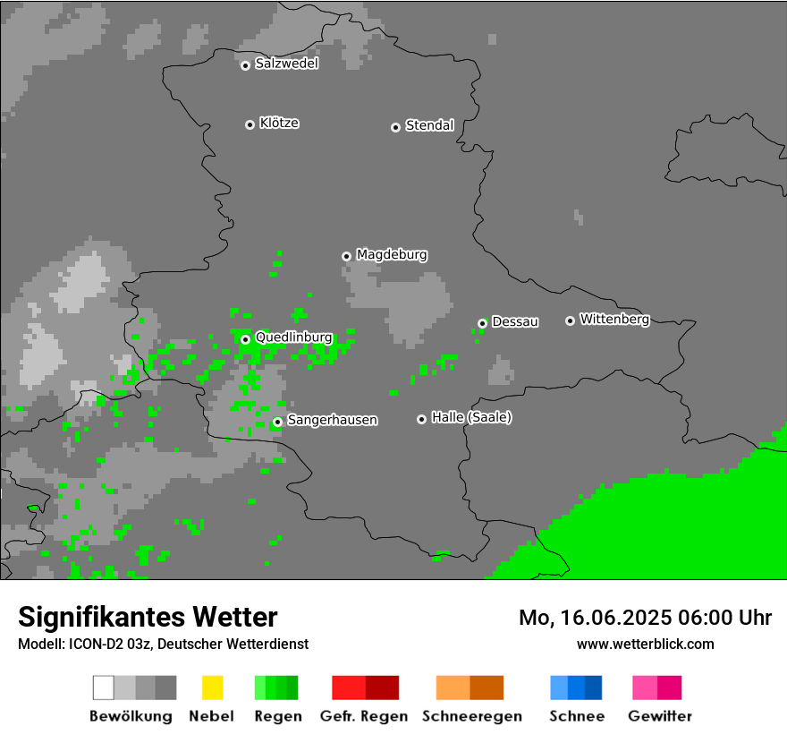 Modellkarten Signifikantes Wetter