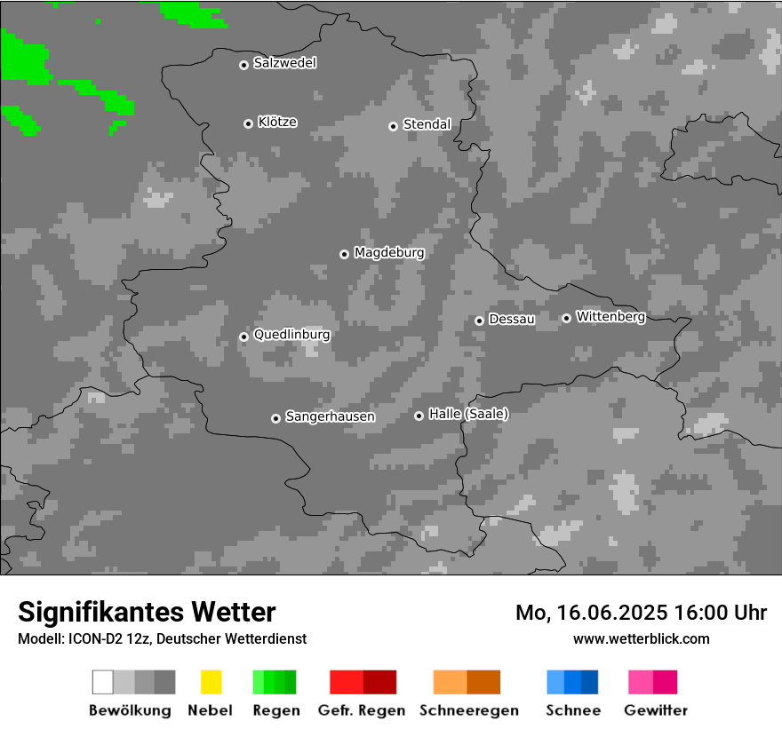 Modellkarten Signifikantes Wetter