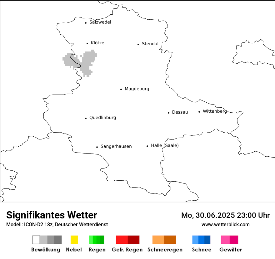 Modellkarten Signifikantes Wetter
