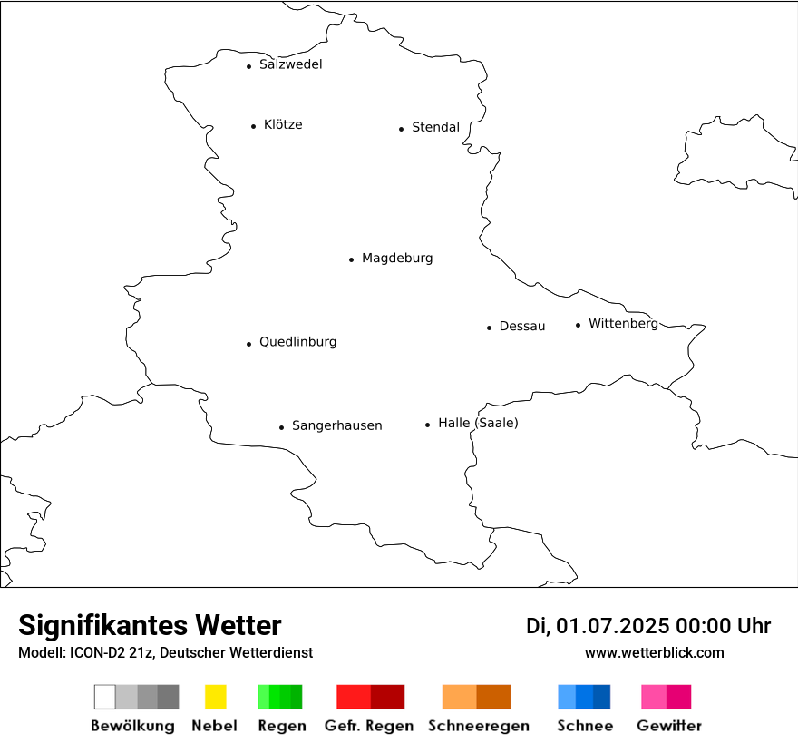 Modellkarten Signifikantes Wetter