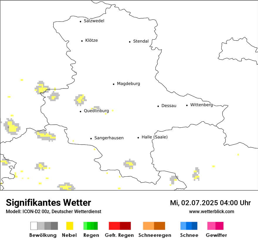Modellkarten Signifikantes Wetter